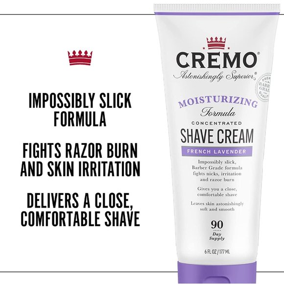 Cremo French Lavender Moisturizing Shave Cream 6fl oz - Picture 2 of 2